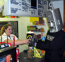 Robots love popcorn!